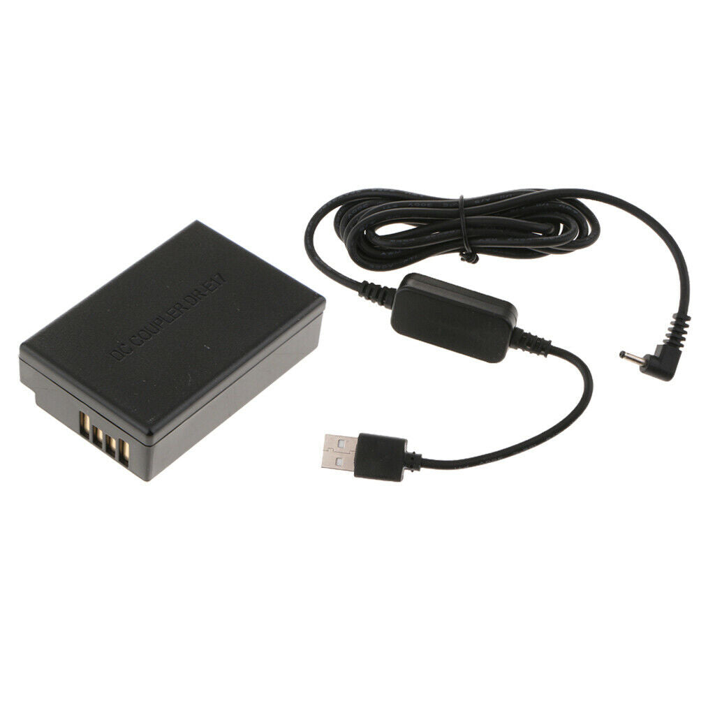 DR-E17 DC Coupler Dummy Battery & CA-PS700 USB Cable for Canon EOS M Camera