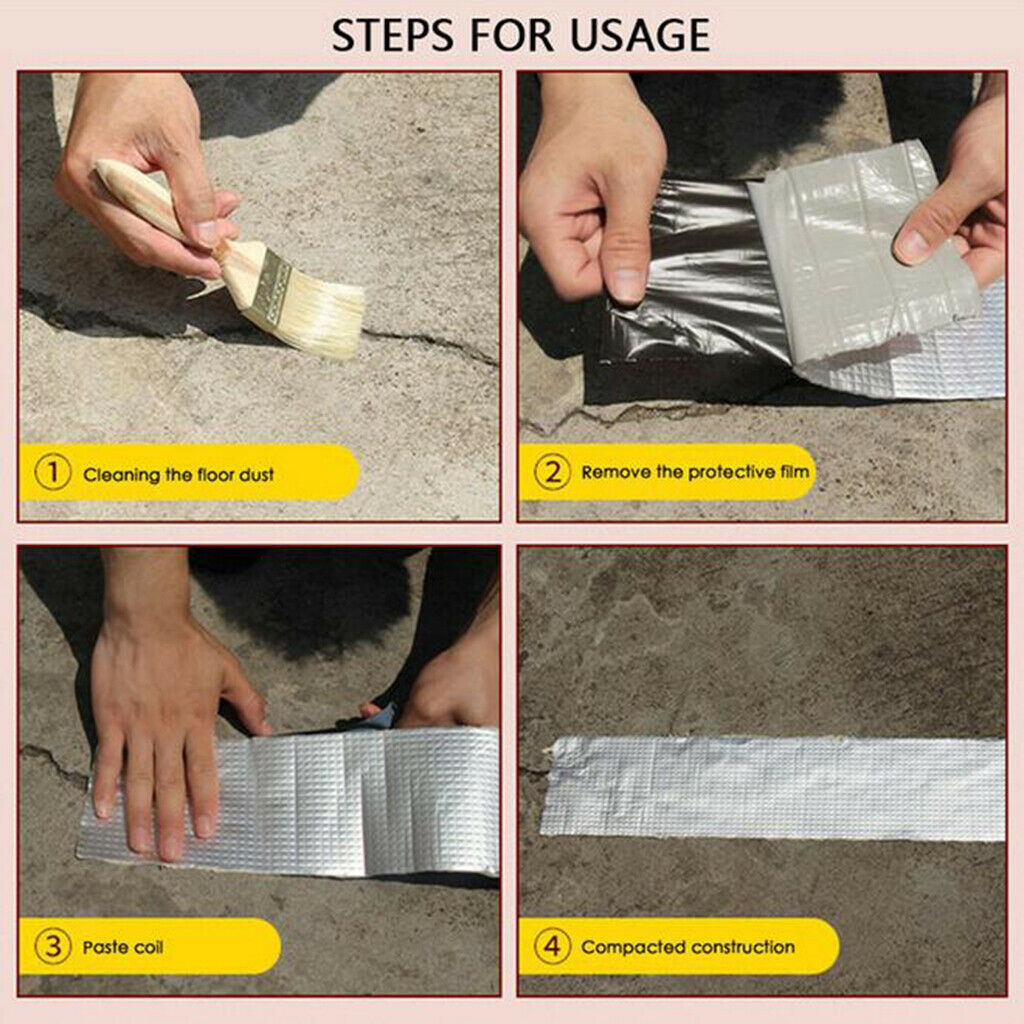 Waterproof Tape Adhesive Tape Shower Toilet Sealant Tools Aluminum Foil