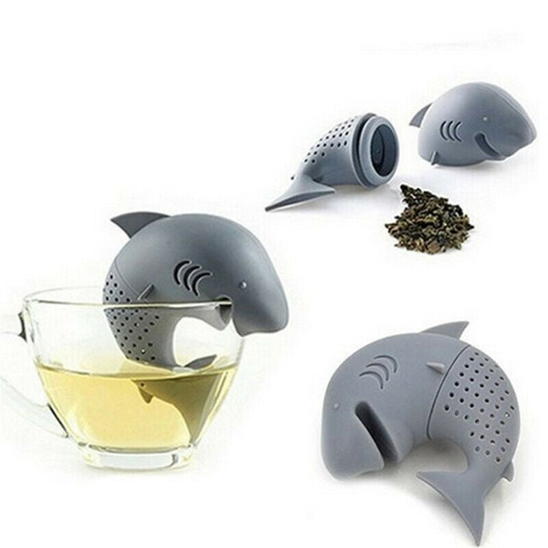 Shark Tea Infuser Silicone Strainers Tea Strainer Filter Empty Bag Leaf Diffuser