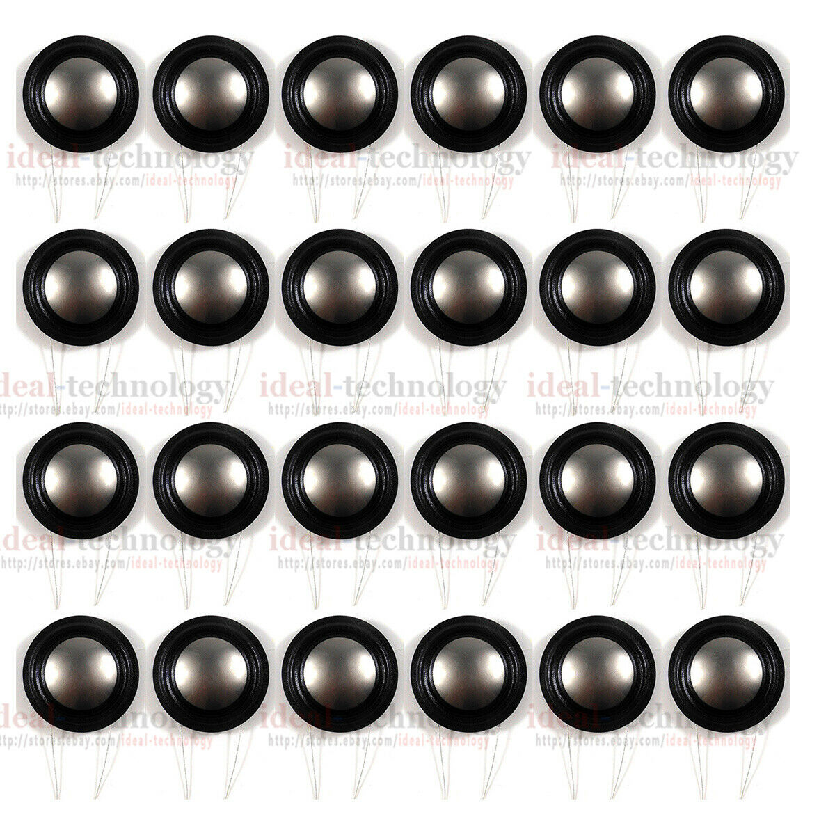 24pcs Diaphragm For 25.9mm 1.02inch Tweeter Voice coil 4ohm 26 Core Titanium