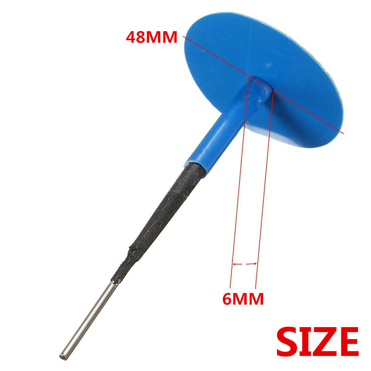 24pc Natural Rubber Car Tyre Puncture Repair Wired Plug Mushroom Patch Universal