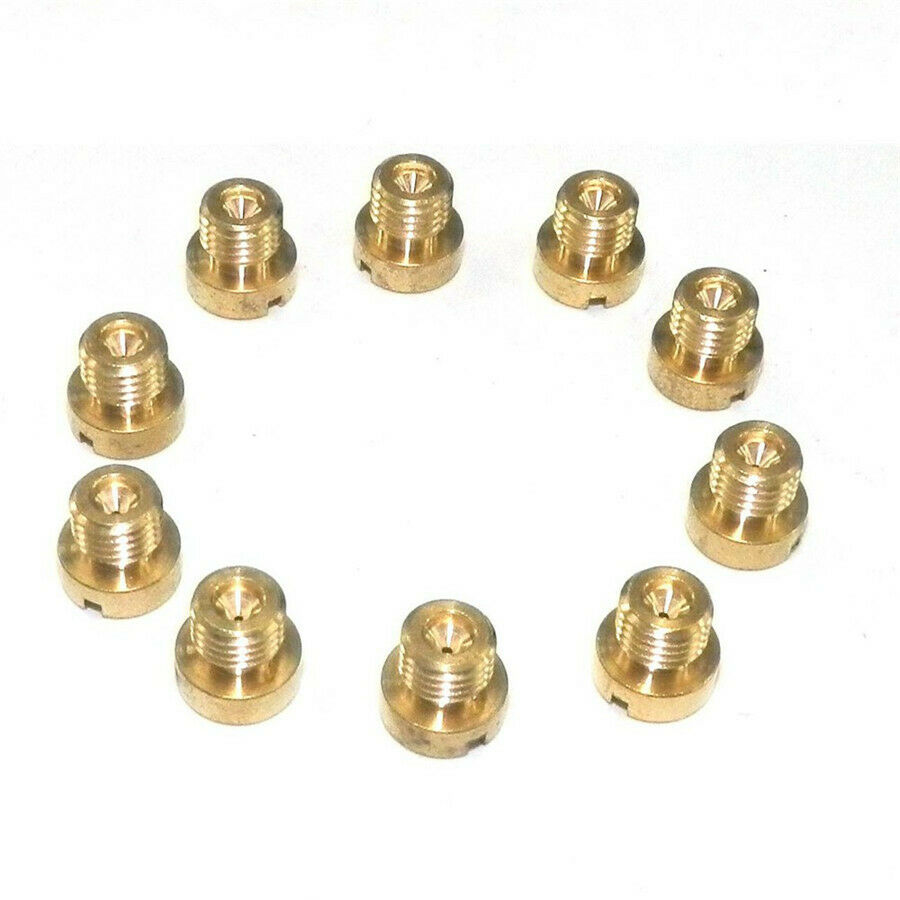 10Pcs Carburetor Main Jet 98 102 105 108 110 112 115 120 125 130 Injector Nozzle