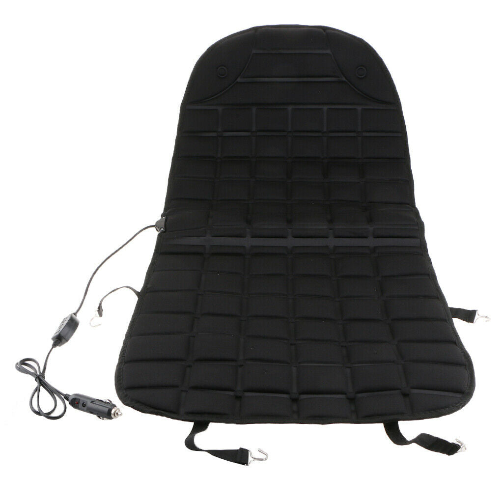 Vehicle Heating Cushion Heated Car Rear Seat Electric Warmer Cover Winter Fiber