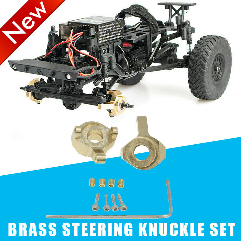 2021 2pcs Brass Steering Knuckle Set For Axial SCX24 90081 RC Car Upgrade Spare