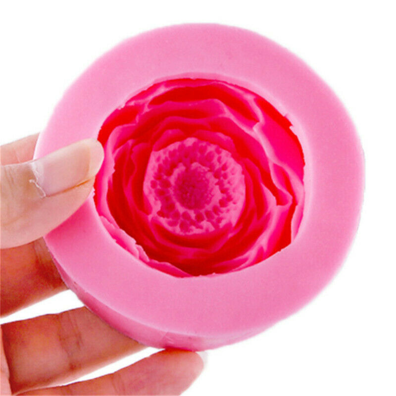 Peony Flower Handmade Soap Silicone Mold Making Candle Mold Fondant Cake Dec Tt