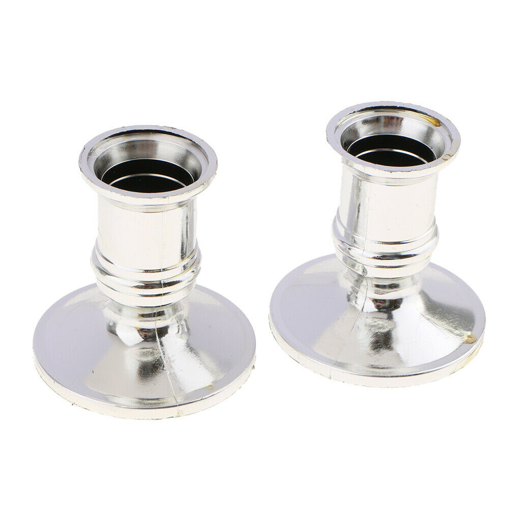 10x Traditional Plastic Dinner Candle  Candle Base Holder
