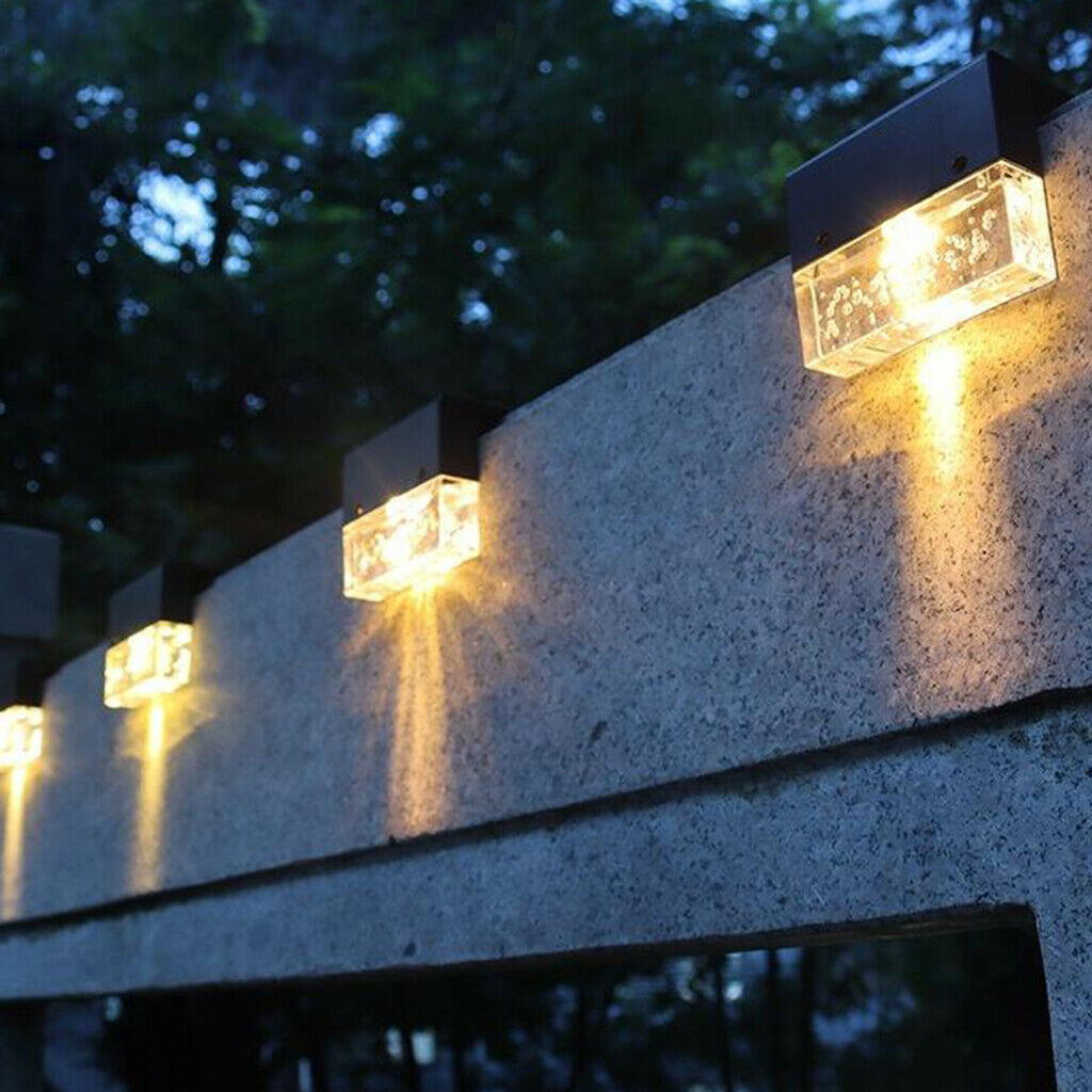 Solar Step Lights Outdoor Solar Powered Fence Lights Deck Lights Outside Night