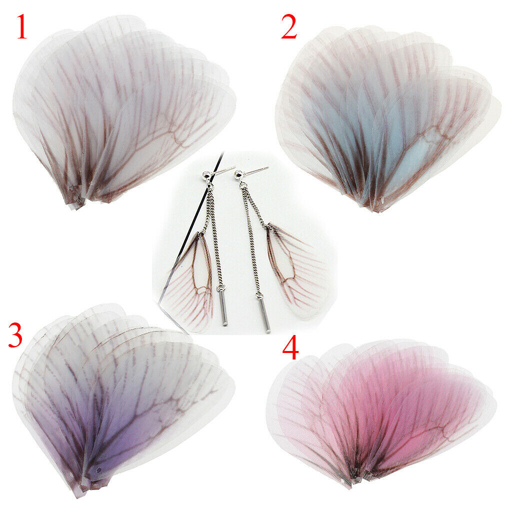 20 Pieces Insects Wings Earrings Pendants for DIY Charm Jewelry Findings