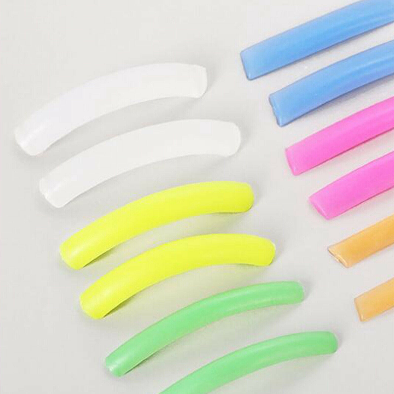 6 Pair Eyelash Perming Lift Pads Colorful Washable Curler Shields for Tool