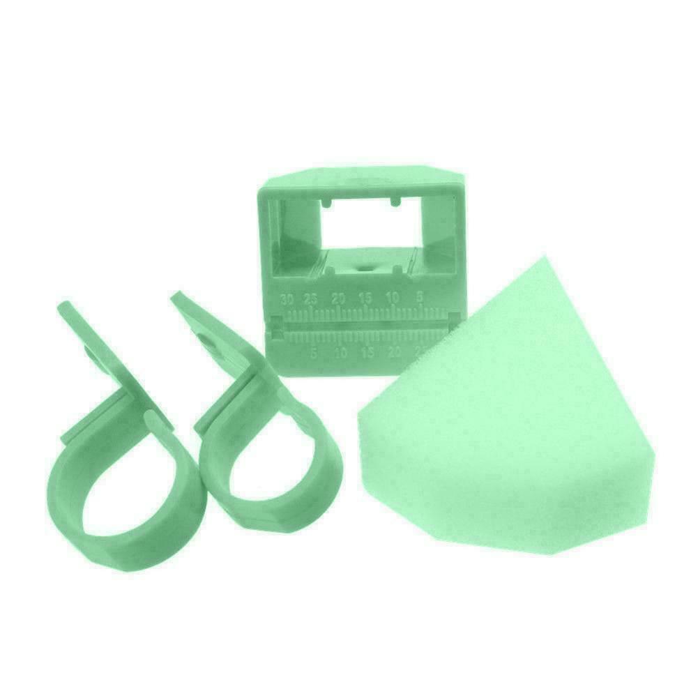 10Kits Plastic Endo Files Clean Measure Finger Stand Holder Ruler Ring Foam New