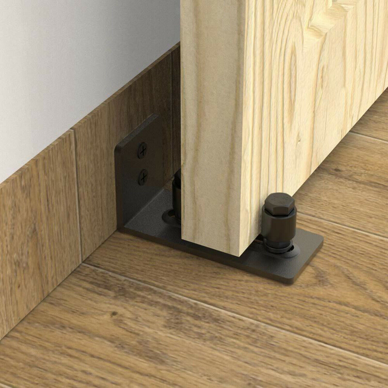 Barn Door Floor Guide Adjustable Wall Mounted Door Guide Bottom Bracket