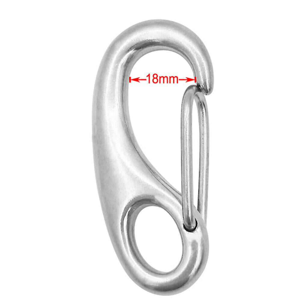 Heavy Duty Marine Grade 2" 304 Gate Spring Clip Snap Hook Claw for Yacht