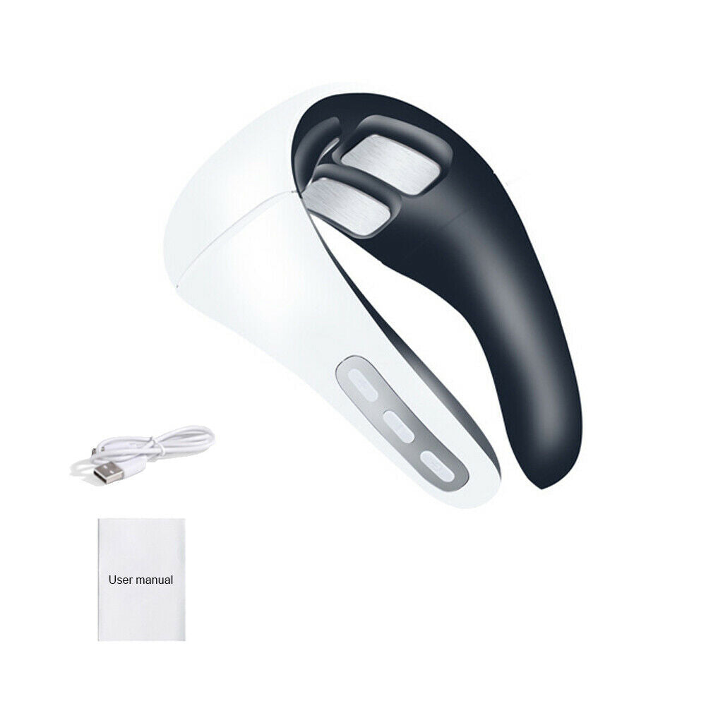Electric Pulse Cervical Neck Massager Body Shoulder Muscle Relax Pain Relief NEW