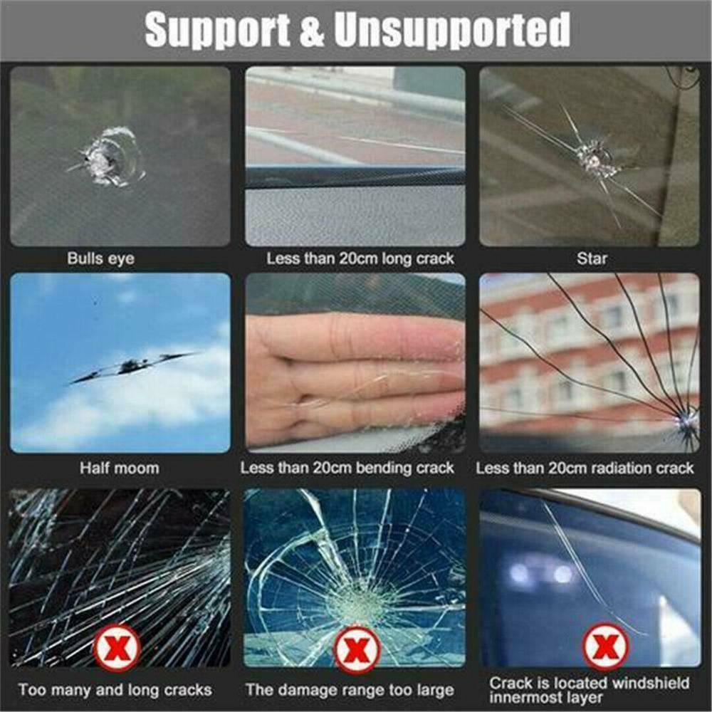 Car Window Phone Screen Cracked Glass Nano Repair Kit Windshield DIY Repair Tool