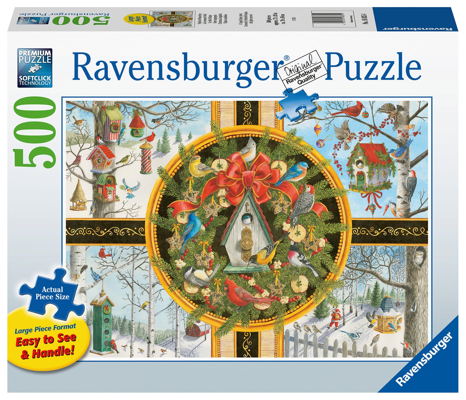 16835 Ravensburger Christmas Songbirds Jigsaw Puzzle Extra Large 500pc Age 10+