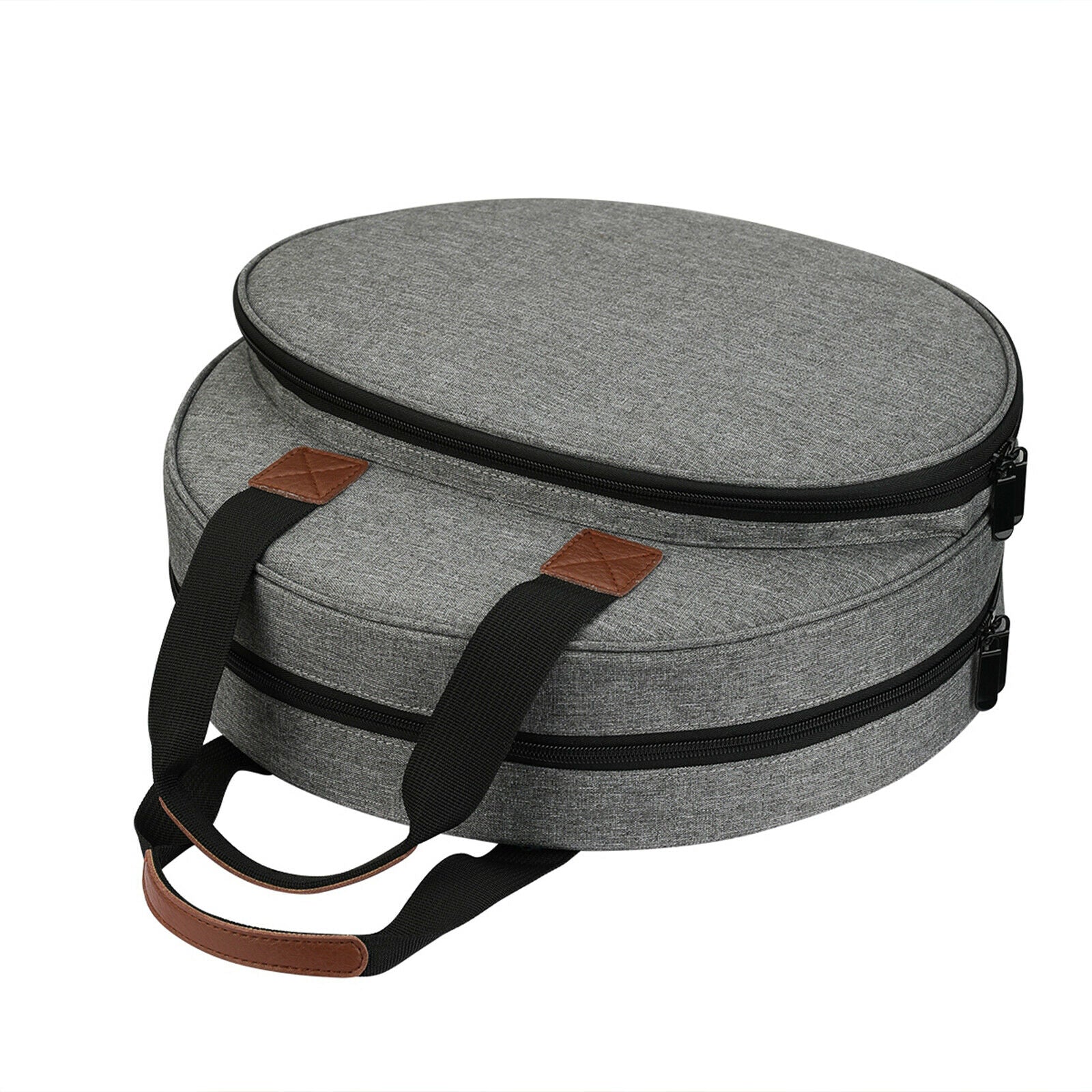 Portable Oxford Cloth Knitting Crochet Bag with Web Pocket Needle Storage