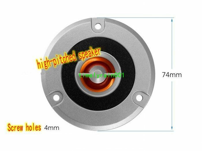2pcs 74MM 4Ohm 4Ω 15W Tweeter Speaker loudspeaker Home Audio treble