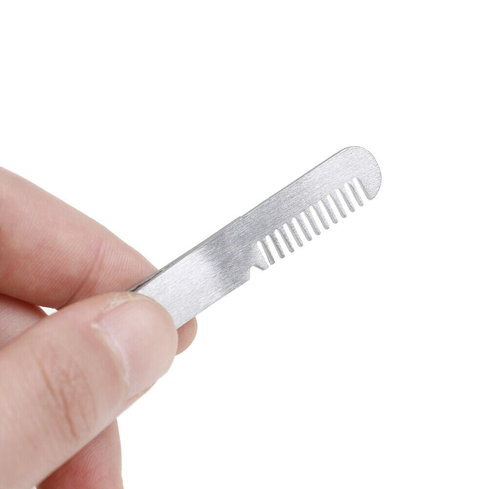 1Pc Stainless Steel Extension Eyebrow Tweezer Eyebrow Comb Makeup Cosmeti.l8