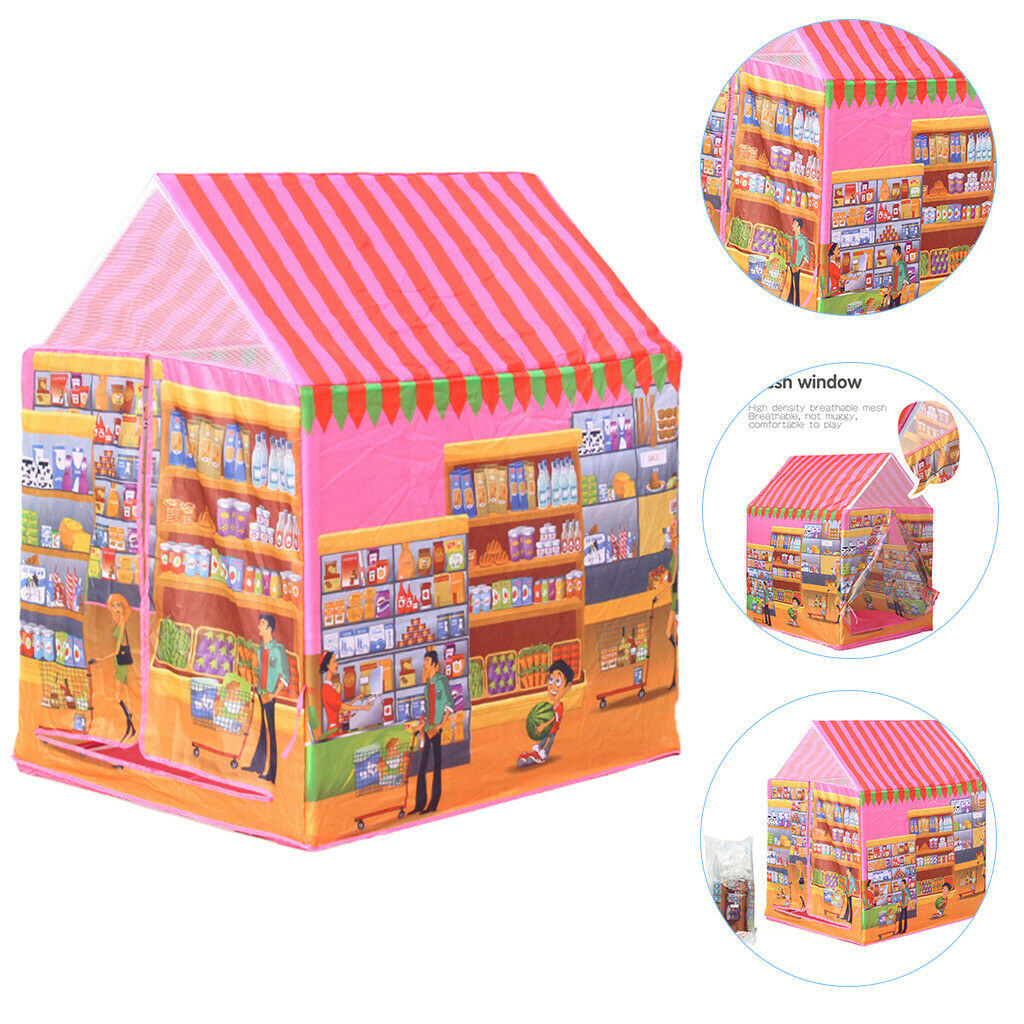 Kids Toys Play Tent Indoor Outdoor Children's House Boy Girls Supermarket