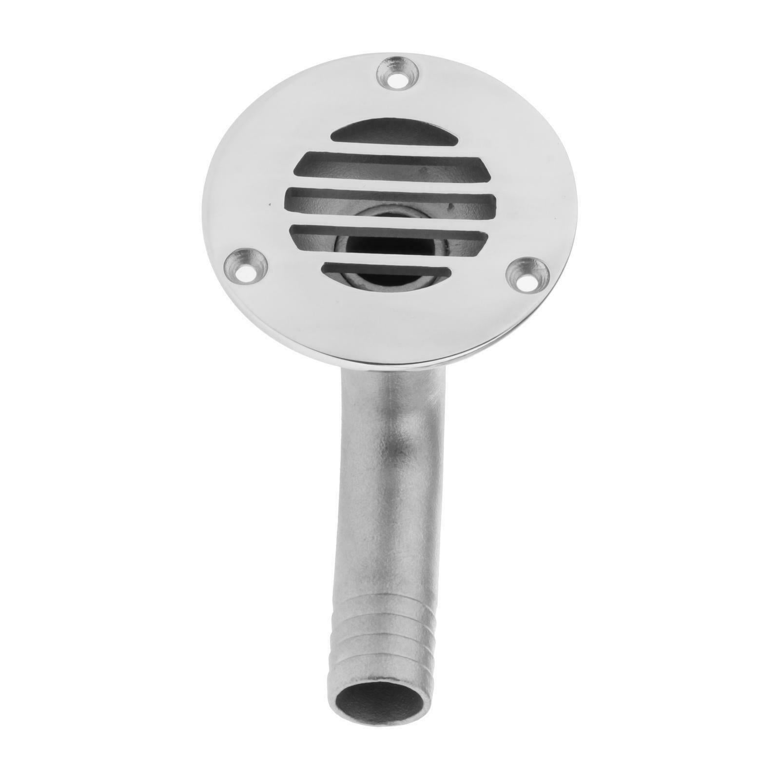 Stainless Steel Floor Drain 90 Deg Boat Ship Yacht Plumbing Fitting 0.75''