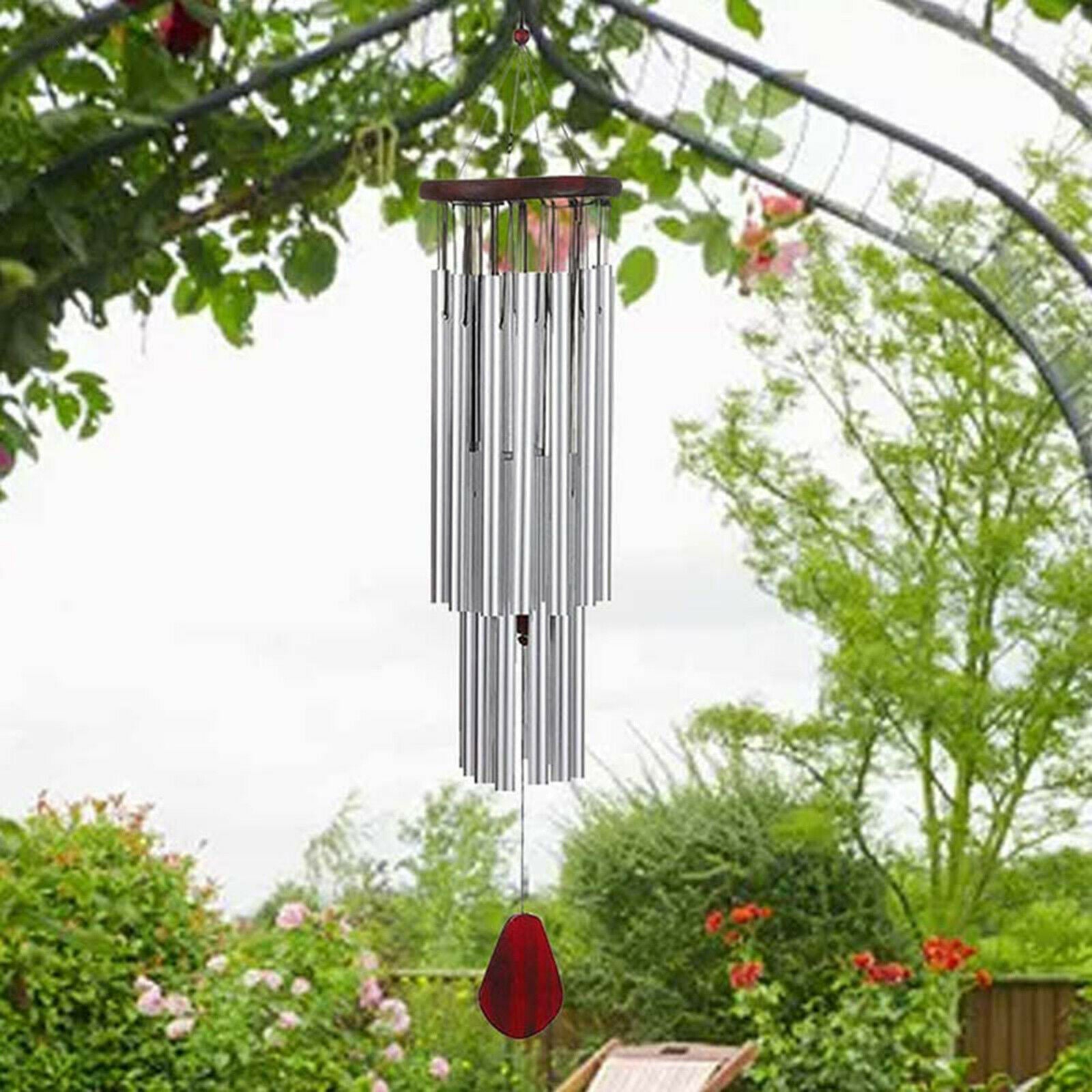 Outdoors Deep Tone 27 Tubes Wind Chimes Sympathy Soothing Melodic Tones