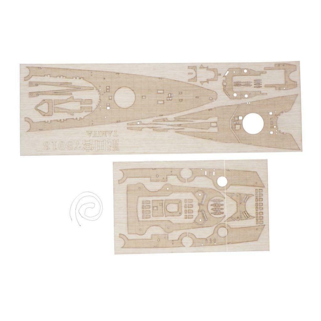 1/350 Wooden Bismarck   Warship Deck Unassembled DIY Upgrade Parts