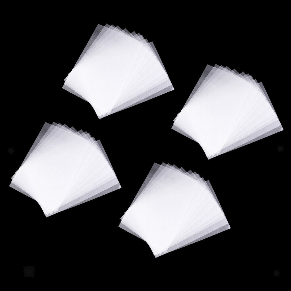 40pcs White Shrink Film Sheets Heat Shrinkable Paper for DIY Crafts 29x20cm