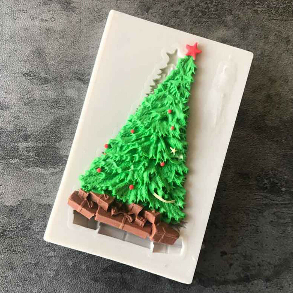 Xmas Tree Silicone Fondant Mould Cake Decor Sugar Chocolate Baking Mol.l8
