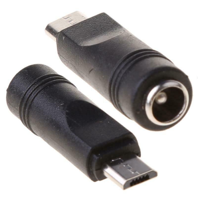 5 Pcs 5.5x2.1mm Female Jack to Micro USB Male Plug DC Power Connector Adapter