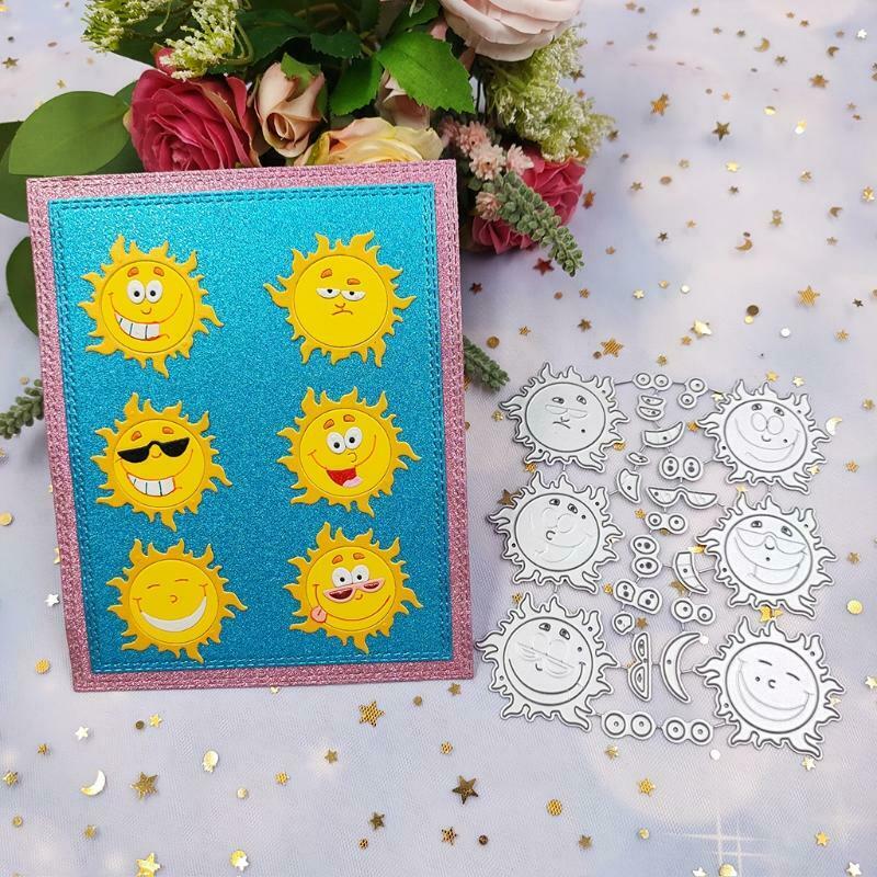 Sun Metal Cutting Dies Stencil Scrapbooking DIY Album Stamp Paper Card Embossing