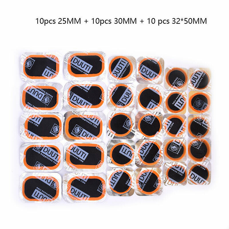30pcs Mixed Size Tire Patches Quick Drying Without Glue Inner Tire Repair.l8