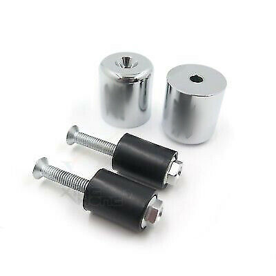 Chrome Hand Bar End "GSXR" For Suzuki SV650S 2001-2008 SV1000S 2003-2006