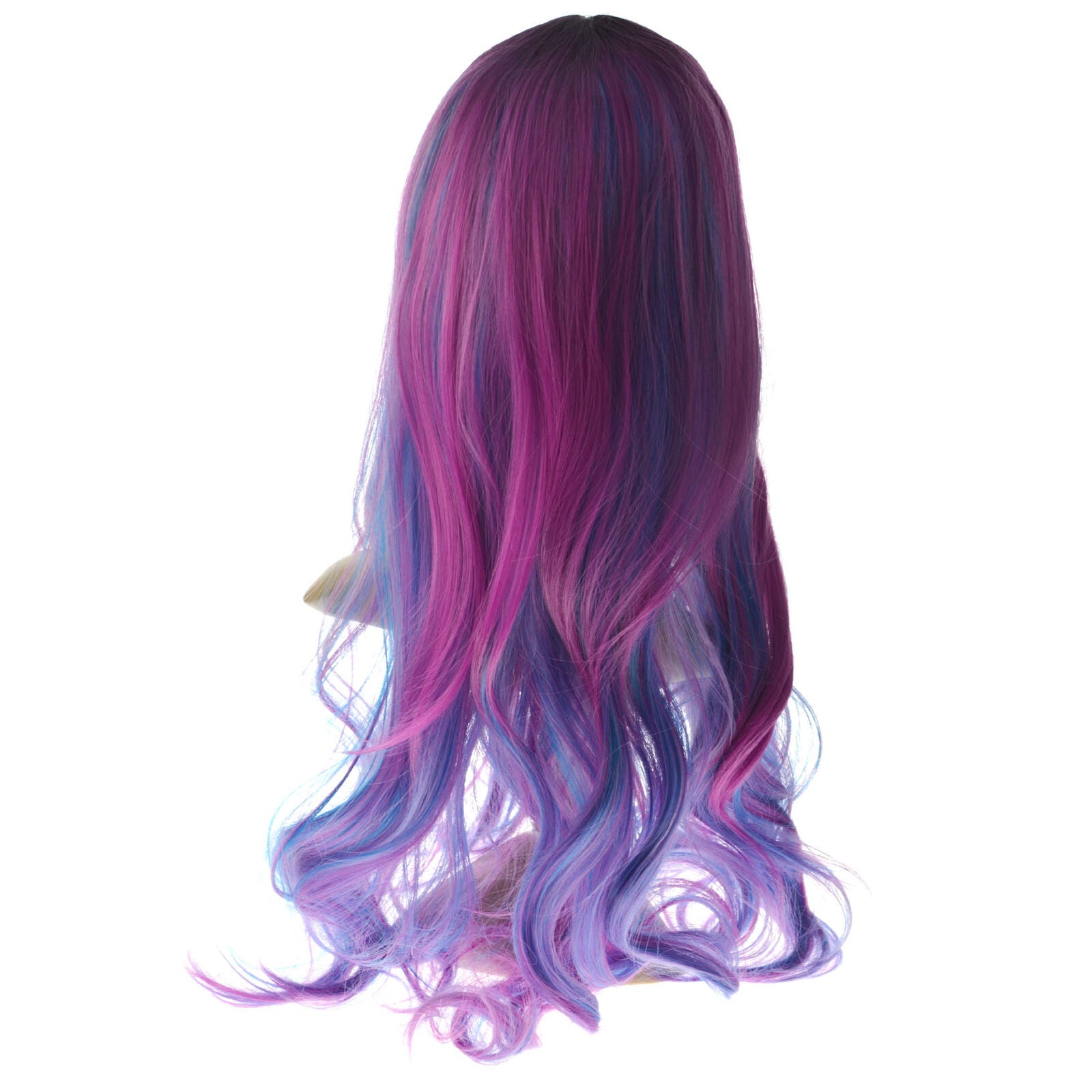 For Inspired by Descendants 3 Girls Audrey Wig Red Blue Long Curly Halloween Wig