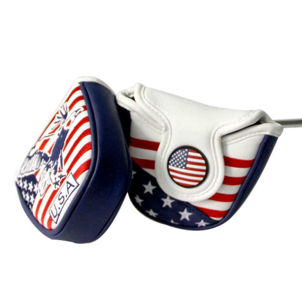 America Flag Golf Putters Headcover Bag Golf Club Head Cover Protector