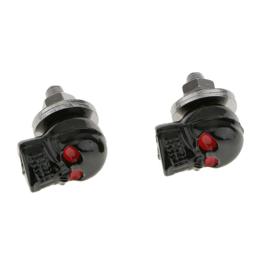 2x Motorcycle License Plate Fastener Bolts with Washers Replacement Kit
