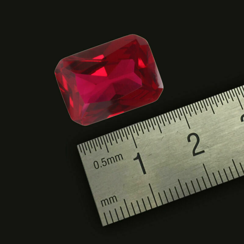 28.15CT Pigeon Bloos Red Ruby 13x18MM Emerald Cut AAAA+ Loose Gemstones Jewelry