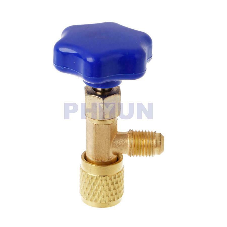 2x Car SUV A/C Brass Tap 1/2" Tapper Dispensing Valve Adapter Refrigerant Opener