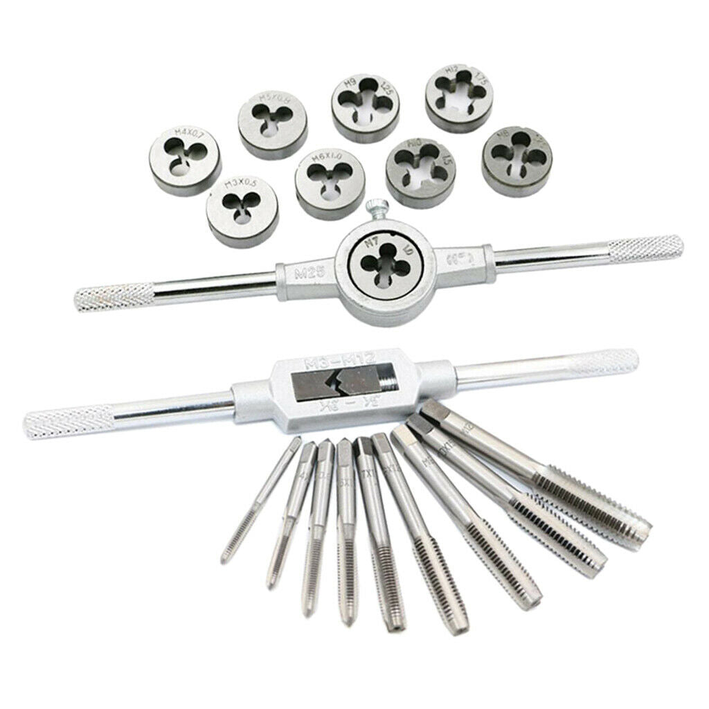 20Pcs/Set Tap Wrench Metric Manual Screw Tap Screwdriver Bit Set M3-M12