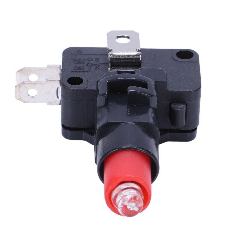 Arcade Game AC 250V 15A 24mm Dia Red Light Push Button + Micro Switch K6F6F6