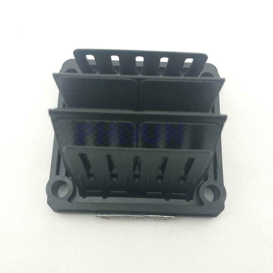 1x Motorcycle Intake Reed Valve Black Carbon Fiber For Yamaha RZ350 YZ125 RXZ135