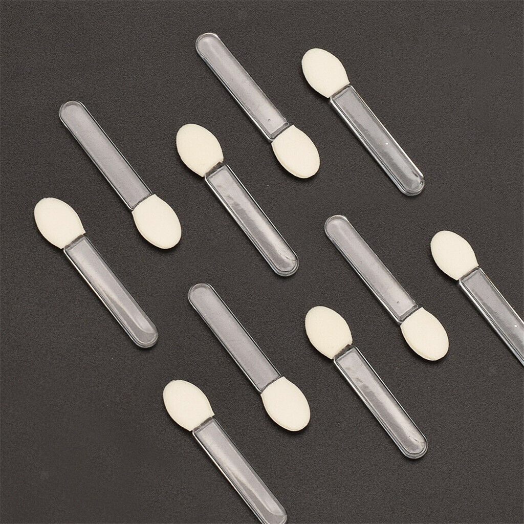 10 Pieces Disposable Single-Side Eyeshadow Brush Sponge Comestic Applicator