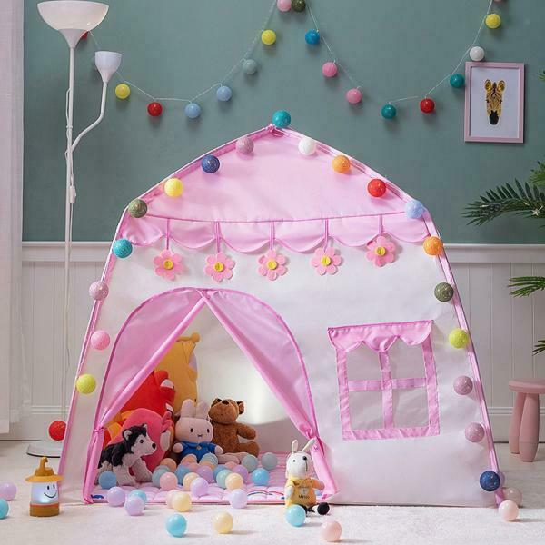 Collapsible Kids Play Tent Large Space Baby Tents Castle Indoor Themed Party