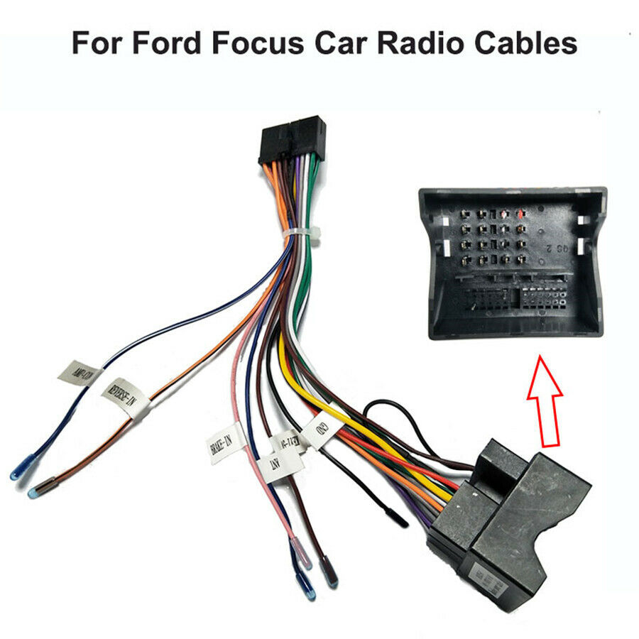 Car Stereo 20 PIN Wiring Harness Connector Adapter 1din/2din Power Cable Harness