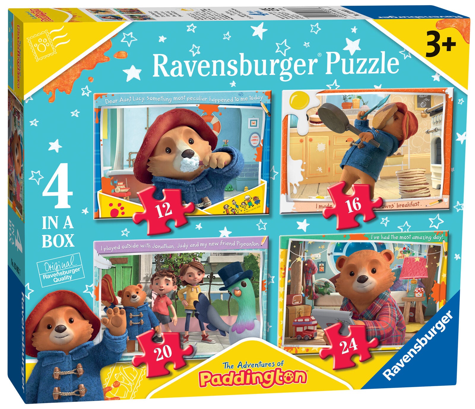 03063 Ravensburger Paddington Bear 4 in a Box Jigsaw Puzzles Children Age 3yrs+