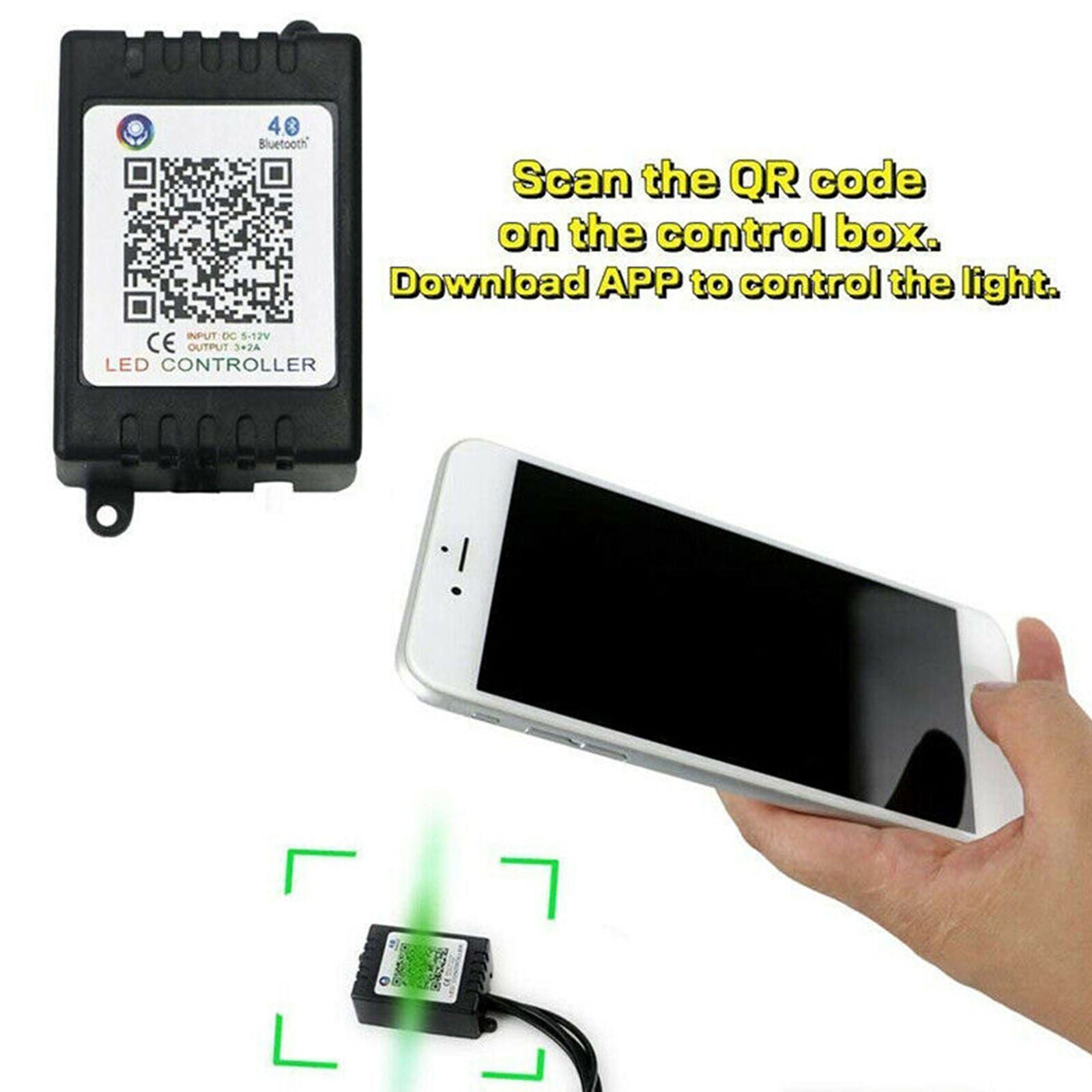 RGB Control LED Strip Under Car Tube Underglow Underbody System Neon Lights New