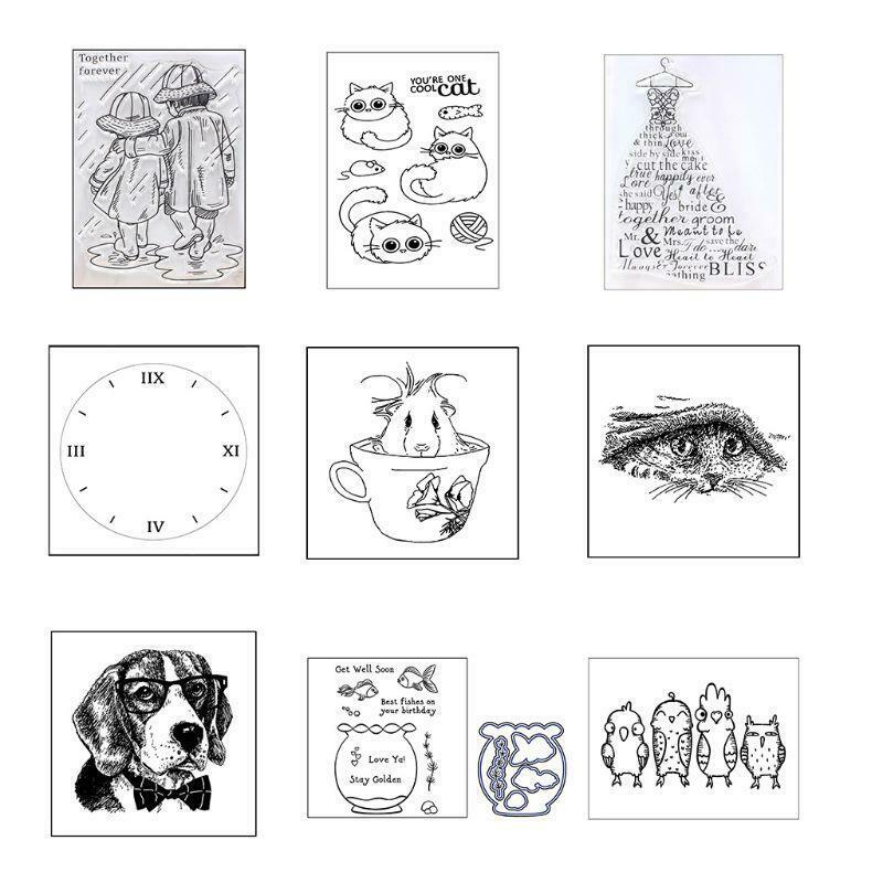 Forever Love DIY Silicone Clear Stamp Cling Seal Scrapbook Embossing Album Decor