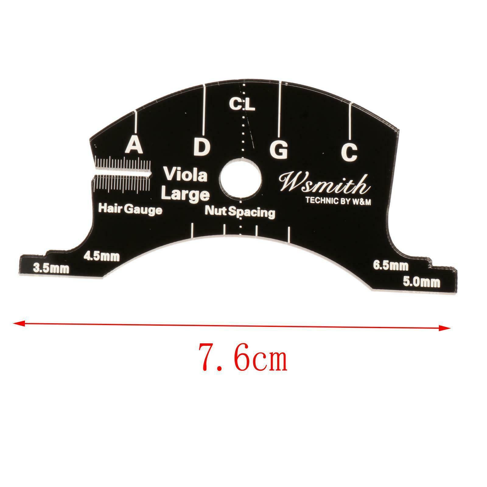 Violin String Bridge Mold Scraper Template Reference for 4/4 Violin Viola