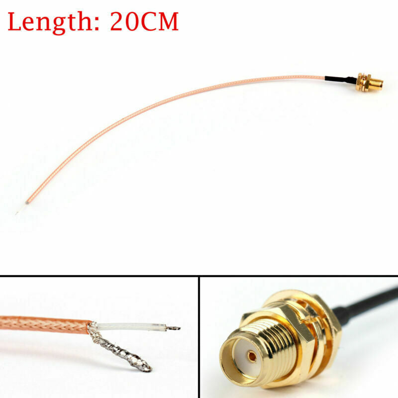 5X RG178 SMA Female To PCB Solder Pigtail Cable For Wireless LOW LOSS USA 20CM