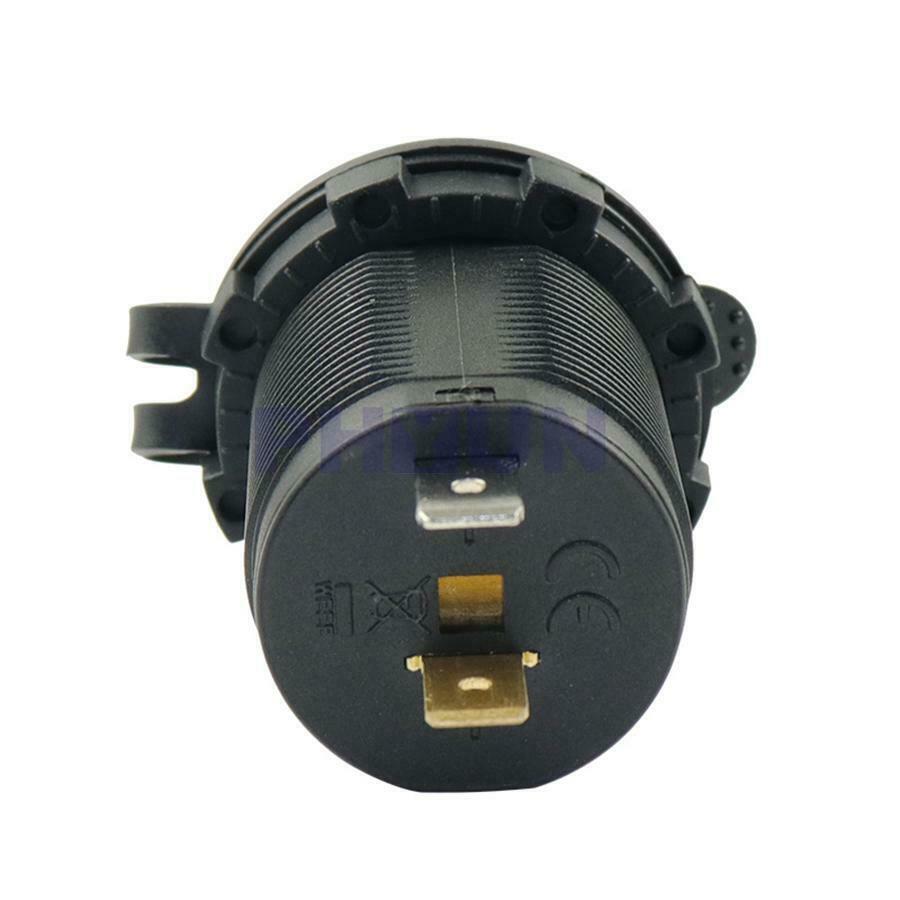 Motorcycle Blue LED Cigarette Lighter +12V Relay+60cm Cable For Kawasaki Versys