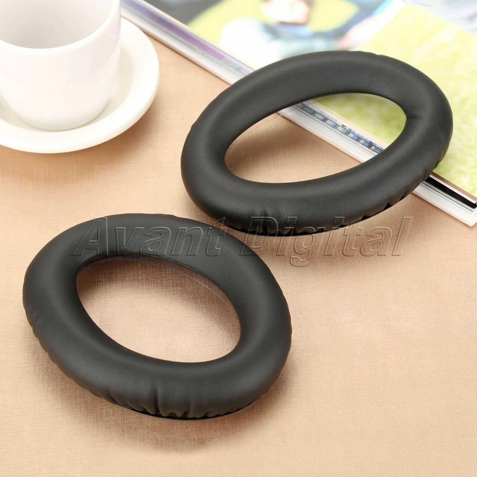 Black Replacement Headphones Earpads Foam Ear Pads Cushion Easy Installation